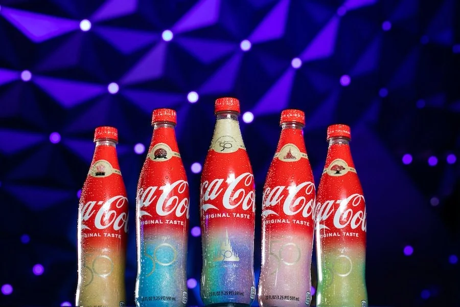 New 50th Anniversary Coca-Cola Bottles at Walt Disney World